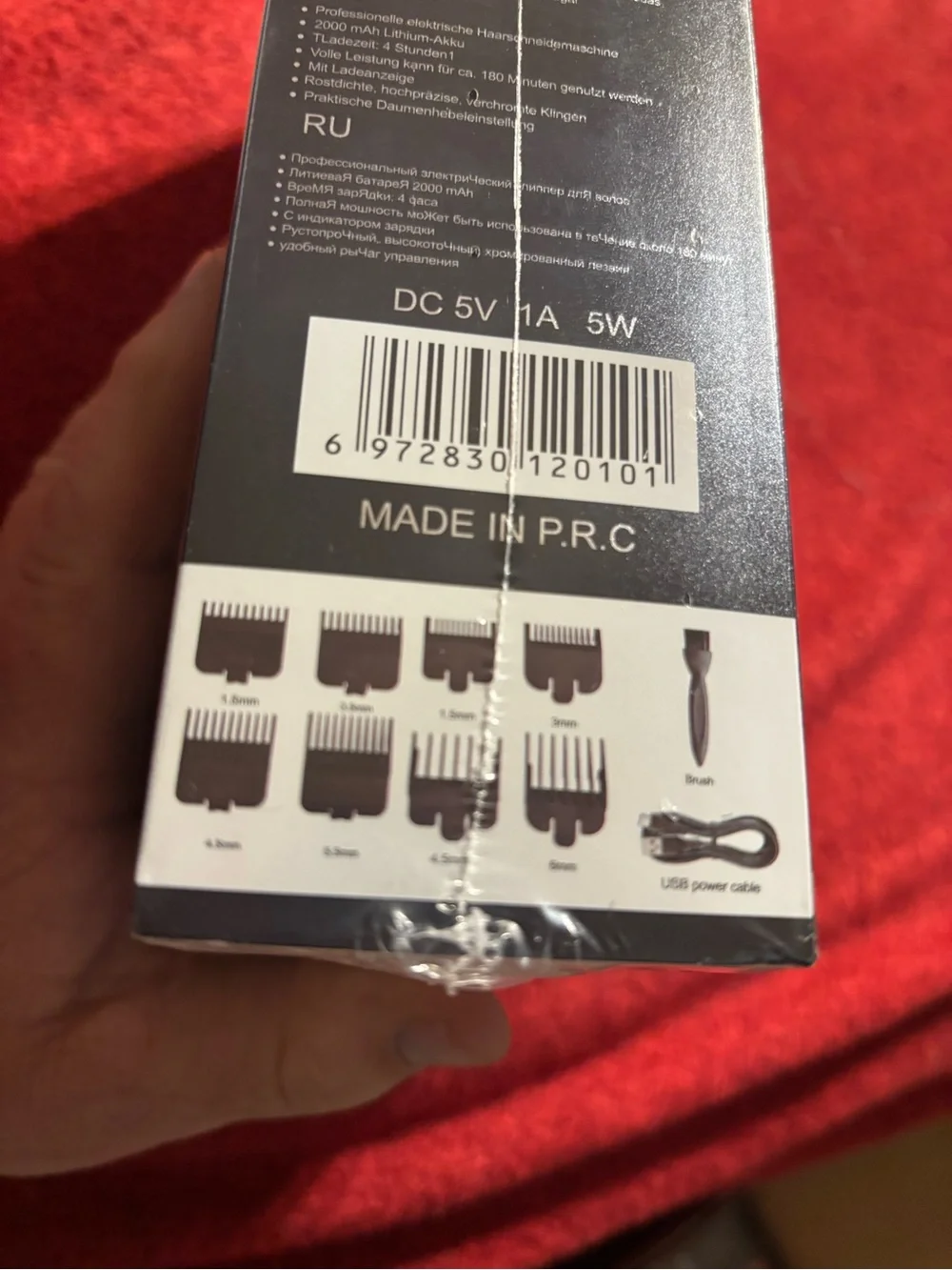 Hair Clipper 2pk Trimmer USB , LED display, T-Blade Adjustable. New